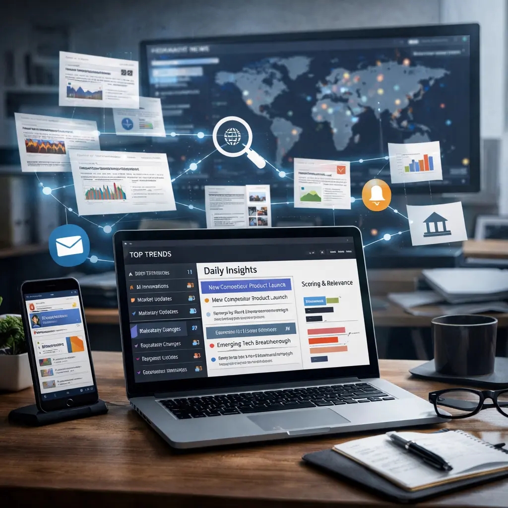 Veille stratégique et concurrentielle 100% automatisée