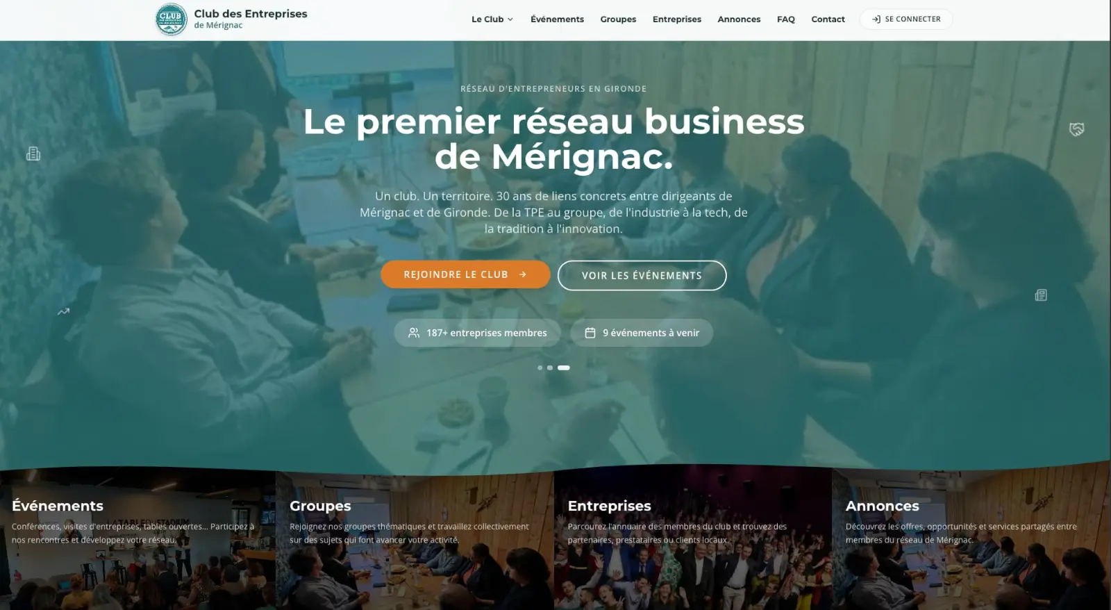 Capture d'écran 3 du projet Centralisez la gestion de votre club d'entreprises